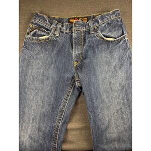 Ariat Mens Work M4 Low Rise Boot Cut Denim Jeans 32x32 Blue Cotton